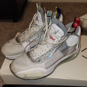Jordan 34 White Metallic